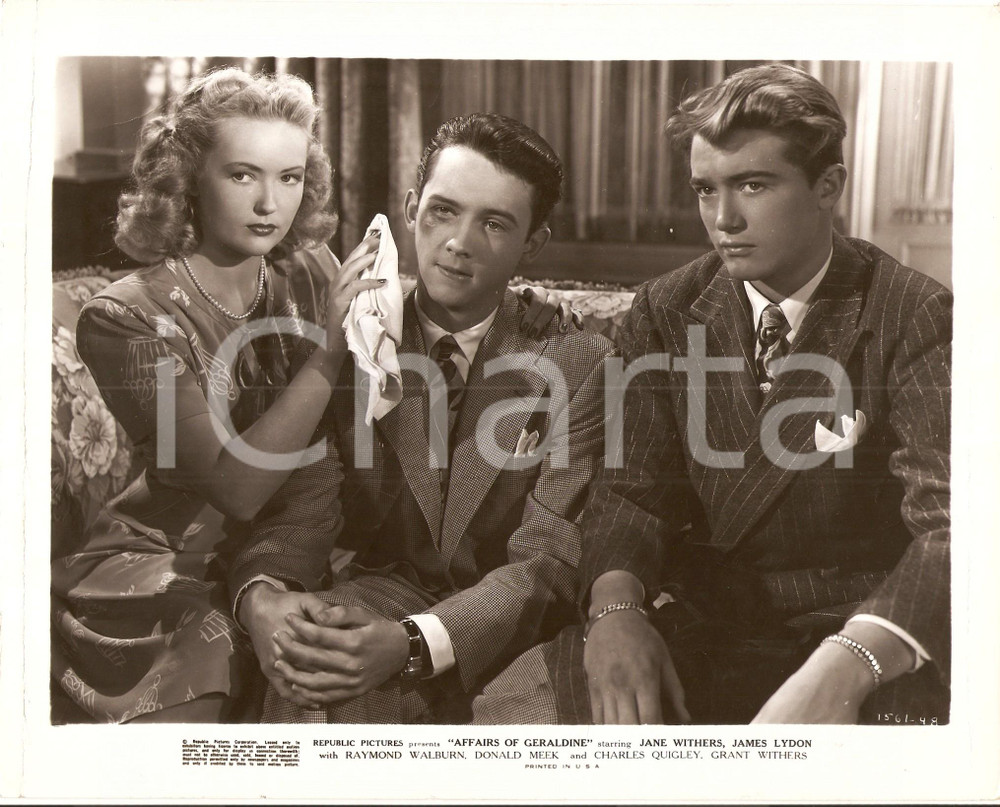 Fotografia d epoca originale 1946 AFFAIRS OF GERALDINE Tanis CHANDLER Jonny SANDS Movie by George BLAIR Foto 1