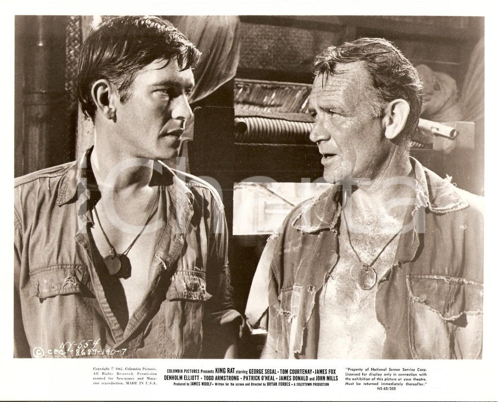 Fotografia d epoca originale 1965 KING RAT George SEGAL John MILLS Directed by Bryan FORBES Foto di scena 1