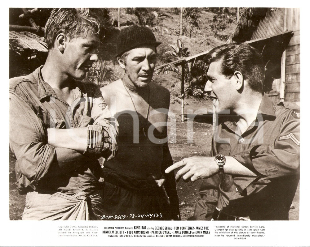 Fotografia d epoca originale 1965 KING RAT James FOX George SEGAL Patrick O NEAL Movie by Bryan FORBES Foto 1