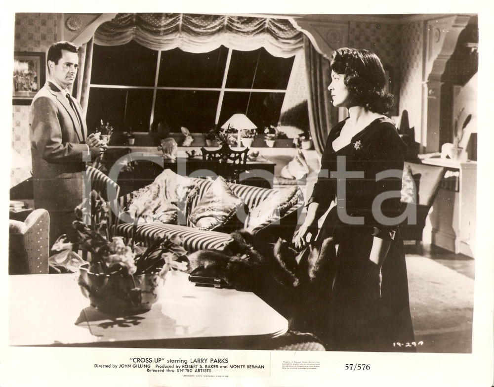 Fotografia d epoca originale 1955 CROSSUP Lisa DANIELY e Larry PARKS Directed by John GILLING Foto di scena 1