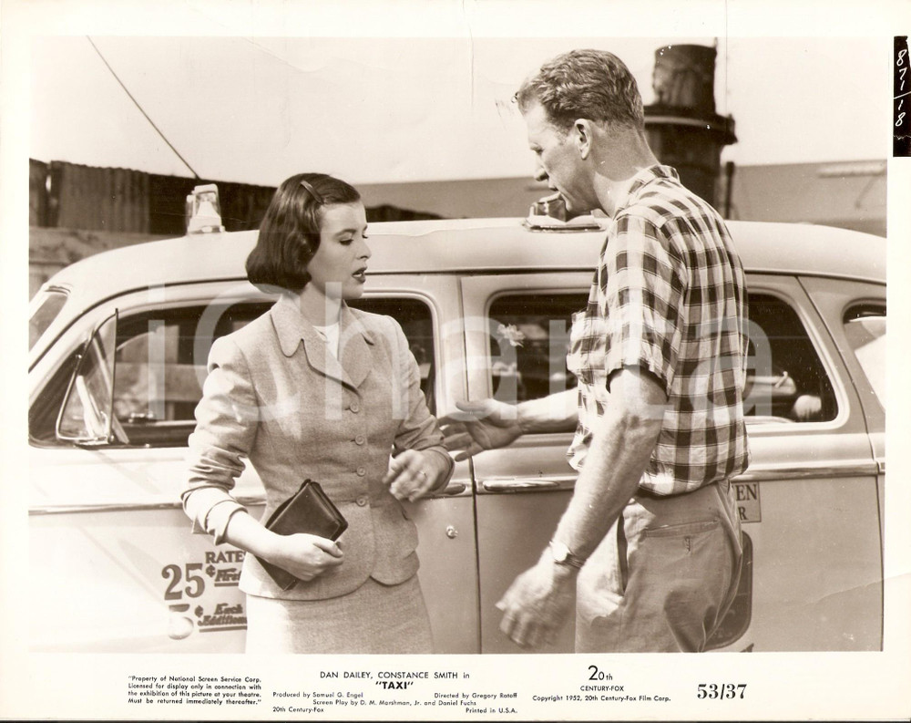 Fotografia d epoca originale 1953 TAXI Dan DAILEY Constance SMITH Movie by Gregory RATOFF Foto di scena 1