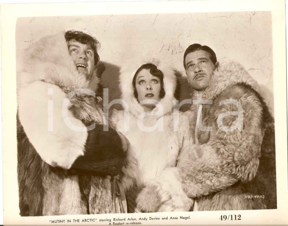 Fotografia d epoca originale 1941 MUTINY IN THE ARCTIC Andy DEVINE Anne NAGEL Richard ARLEN Foto di scena 1