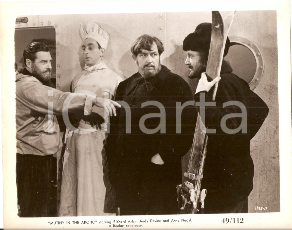 Fotografia d epoca originale 1941 MUTINY IN THE ARCTIC Richard ARLEN Andy DEVINE Jeff COREY Foto di scena 1