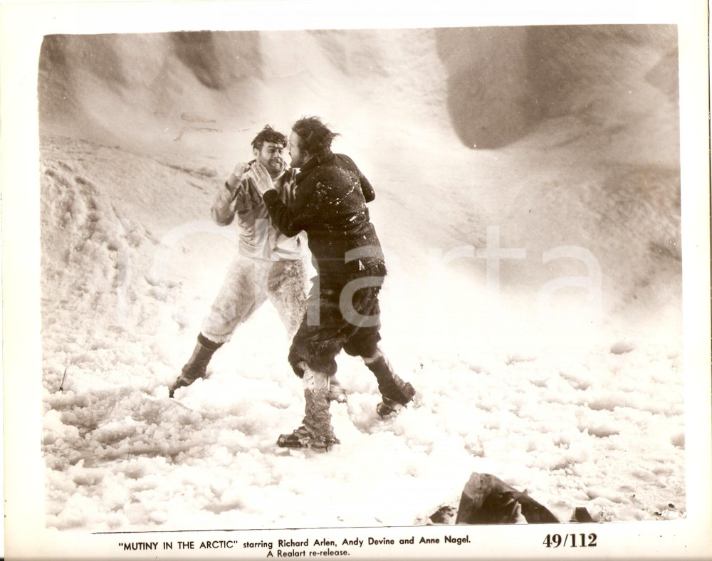Fotografia d epoca originale 1941 MUTINY IN THE ARCTIC Richard ARLEN Andy DEVINE Fight during a blizzard Foto 1