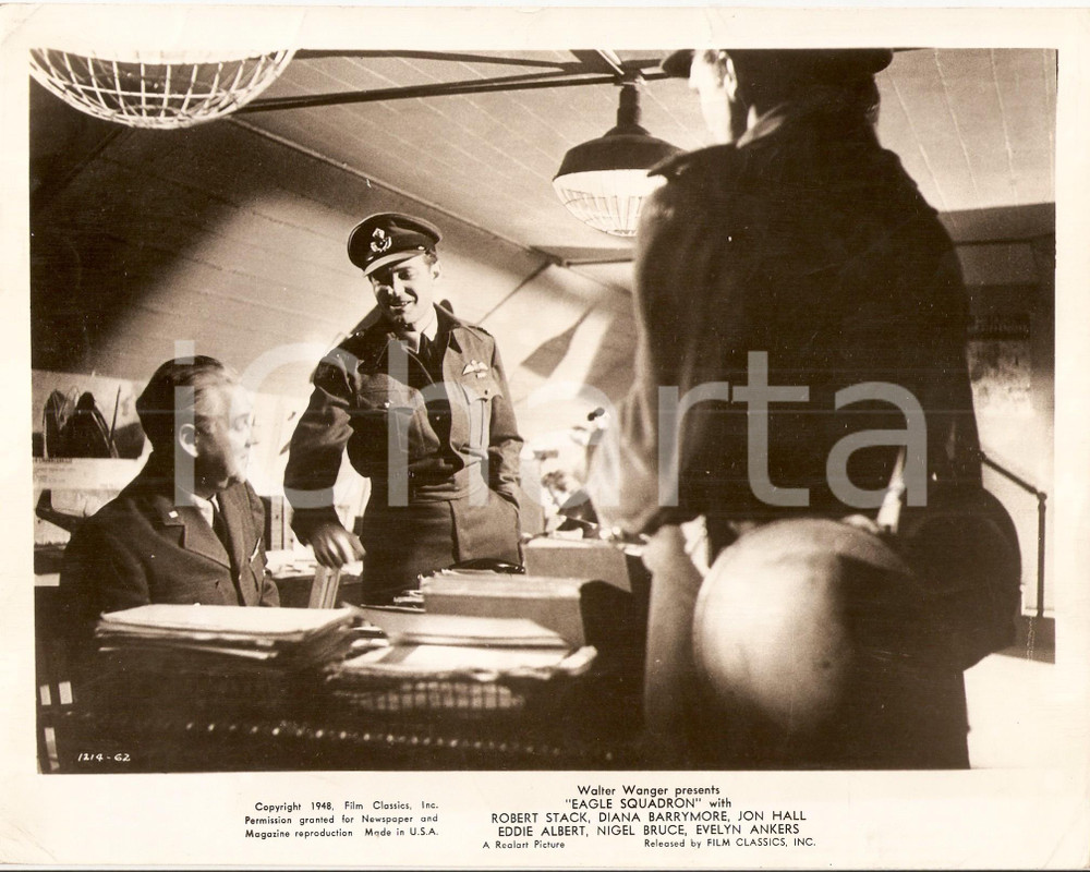 Fotografia d epoca originale 1948 EAGLE SQUADRON Riunione piloti RAF Regia di Arthur LUBIN Foto di scena 1