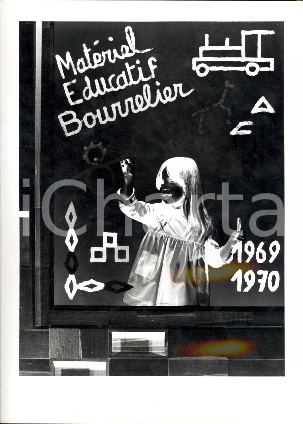 Fotografia d epoca originale 1970 PARIS Matériel Educatif BOURRELIER Fotografia pubblicitaria filtro negativo 1