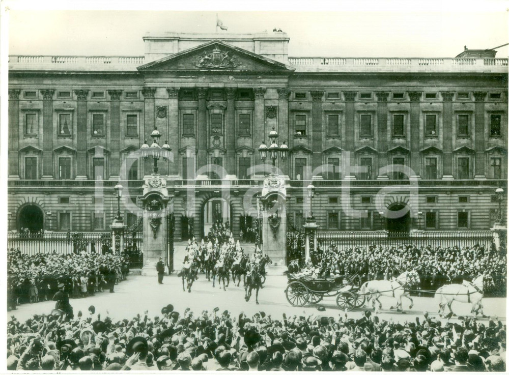 Fotografia d epoca originale 1939 LONDON Corteo reale per la partenza di Giorgio VI per il CANADA Fotografia 1