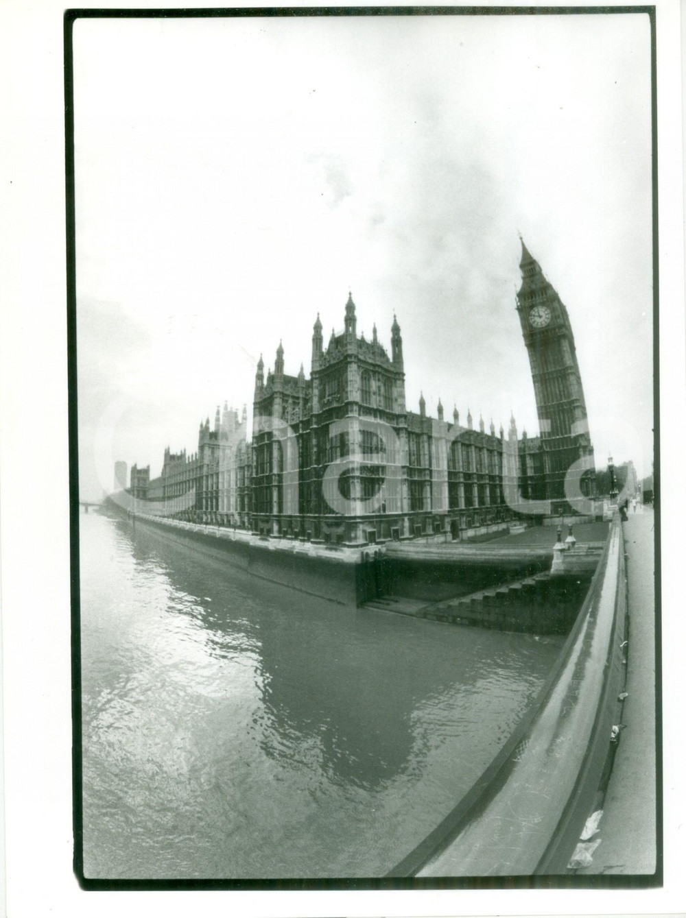 Fotografia d epoca originale 1980 ca LONDON Il Palazzo del Parlamento e il BIG BEN Fotografia artistica 1