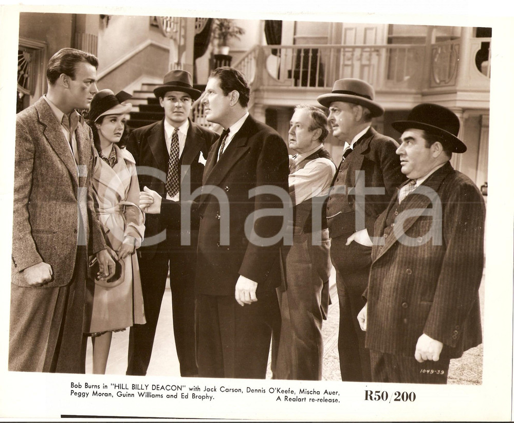 Fotografia d epoca originale 1940 ALIAS THE DEACON Bob BURNS Dennis O KEEFE Thurston HALL Foto di scena 1