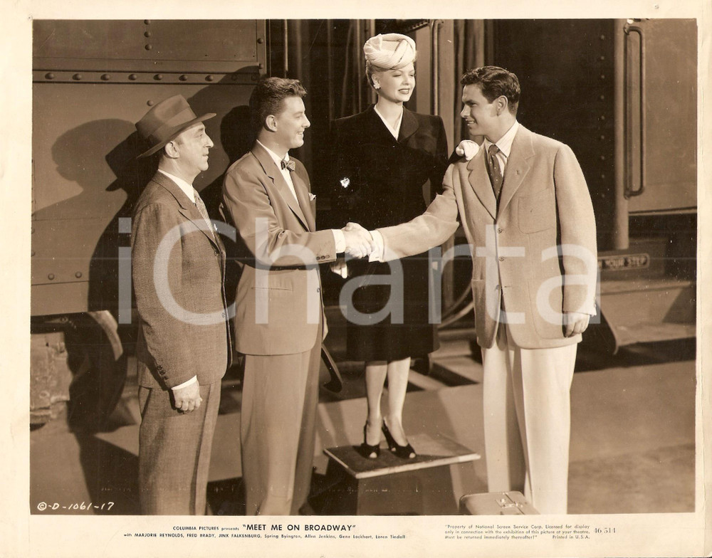 Fotografia d epoca originale 1946 MEET ME ON BROADWAY Fred BRADY Allen JENKINS Marjorie REYNOLDS Foto 1