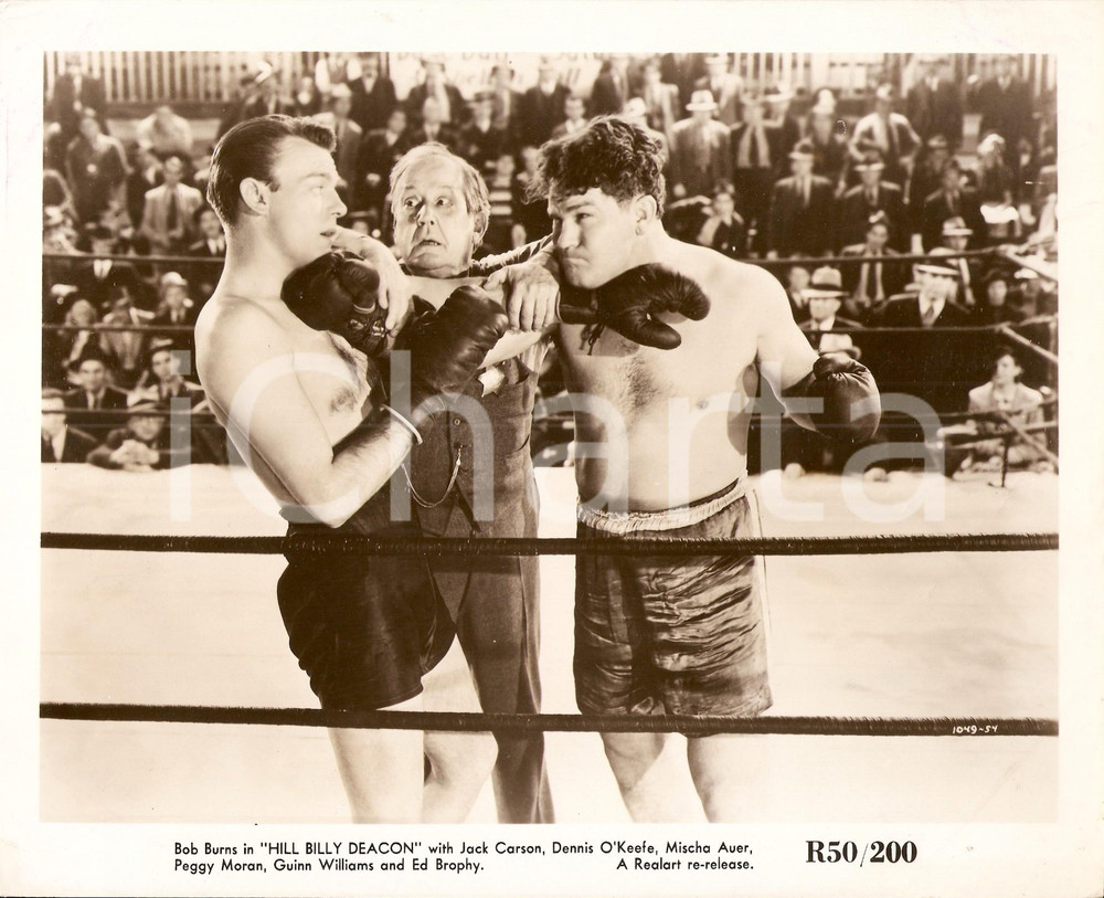Fotografia d epoca originale 1940 ALIAS THE DEACON Match boxe tra Dennis O KEEFE e Jack CARSON Foto di scena 1