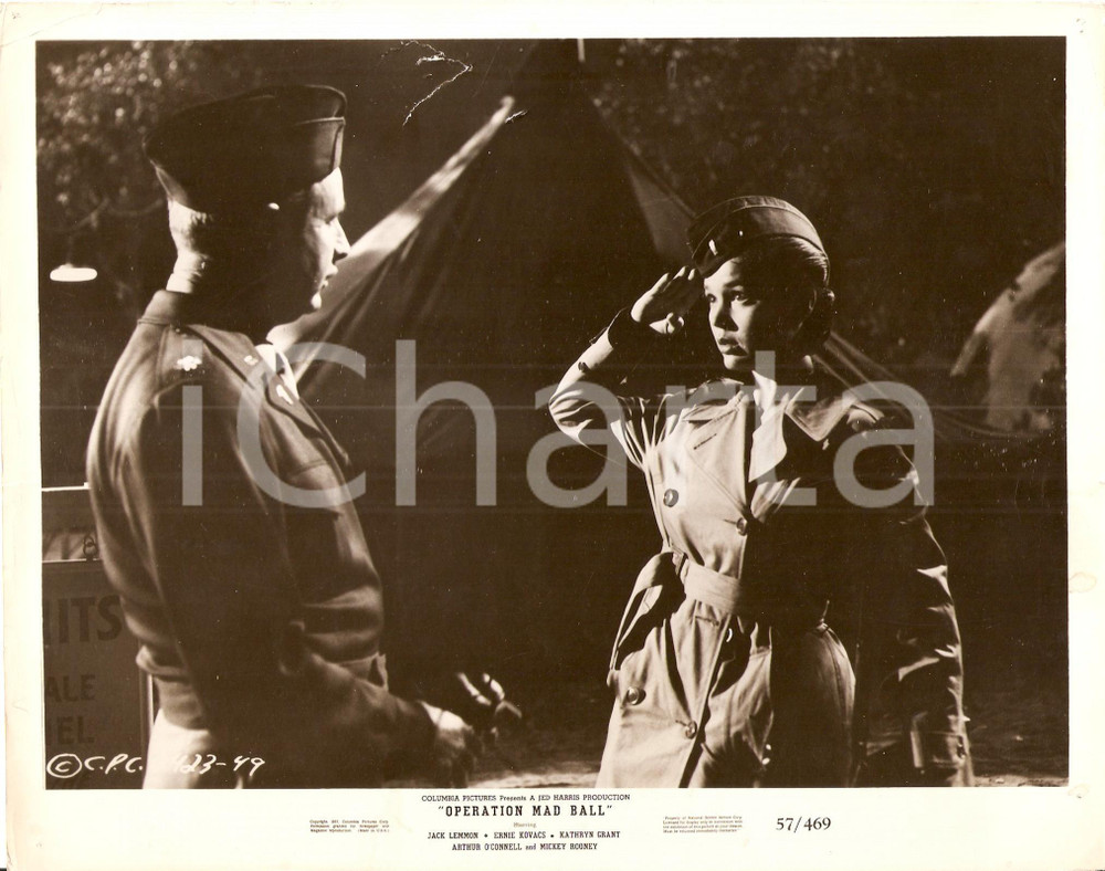 Fotografia d epoca originale 1957 OPERATION MAD BALL Arthur O CONNELL Kathryn GRANT Foto di scena DANNEGGIATA 1