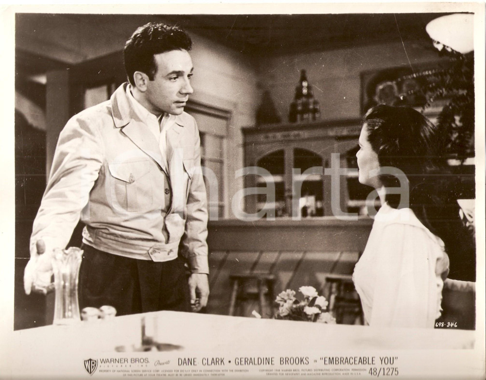 Fotografia d epoca originale 1948 EMBRACEABLE YOU Dane CLARK Geraldine BROOKS Regia Felix JACOVES  Foto scena 1