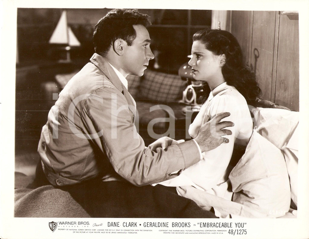 Fotografia d epoca originale 1948 EMBRACEABLE YOU Dane CLARK conforta Geraldine BROOKS Foto di scena 1