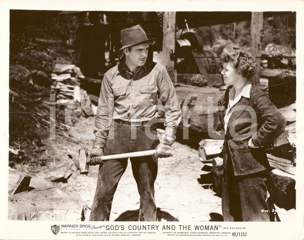 Materiale cinematografico d’epoca 1937 GOD S COUNTRY AND THE WOMAN George BRENT Beverly ROBERTS Foto di scena 1