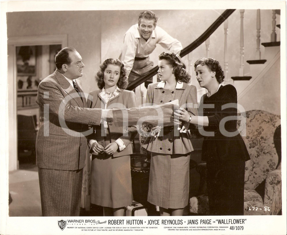 Fotografia d epoca originale 1948 WALLFLOWER Edward ARNOLD Joyce REYNOLDS Janis PAIGE Barbara BROWN Foto 1