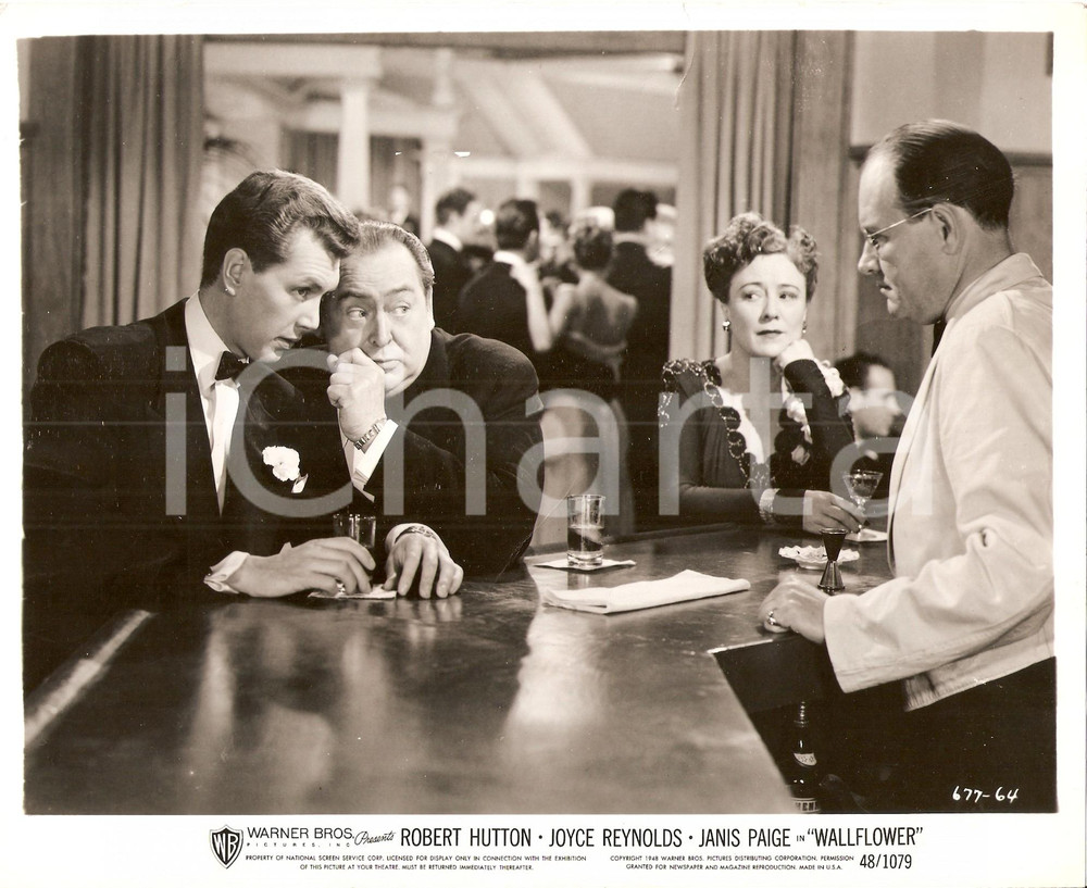 Fotografia d epoca originale 1948 WALLFLOWER Robert HUTTON Edward ARNOLD bevono cocktail Foto di scena 1