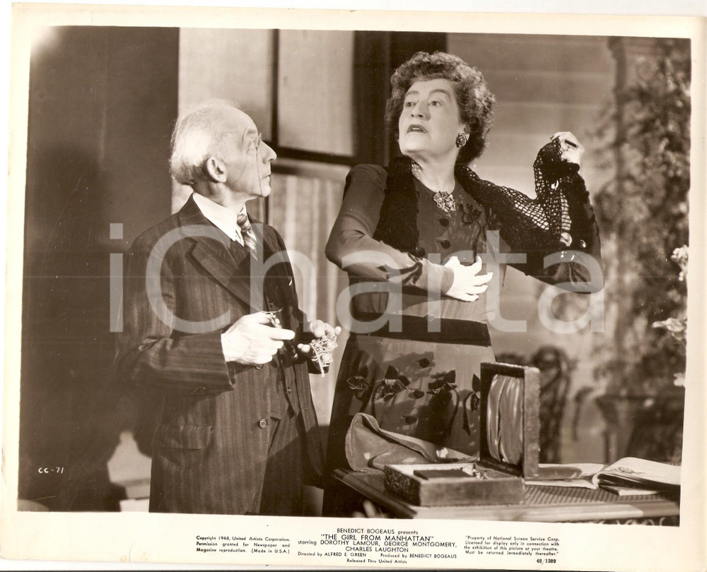 Fotografia d epoca originale 1948 GIRL FROM MANHATTAN Constance COLLIER Regia Alfred E. GREEN Foto di scena 1