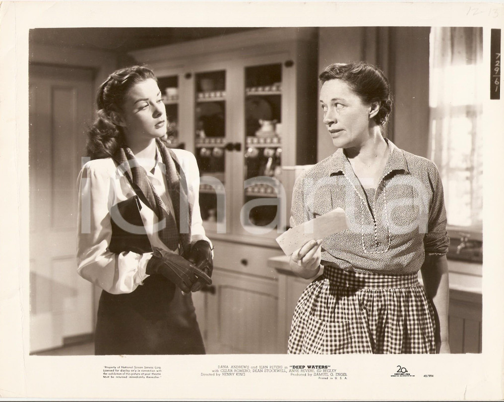 Fotografia d epoca originale 1948 DEEP WATERS Anne REVERE Jean PETERS Regia di Henry KING Foto di scena 1