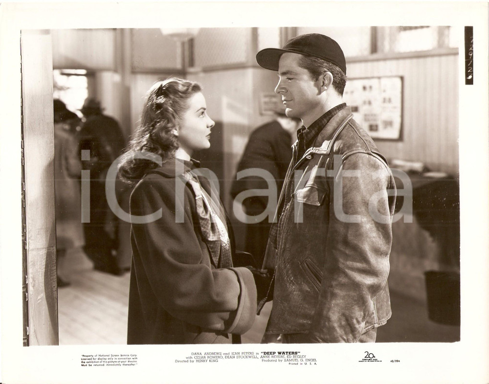 Fotografia d epoca originale 1948 DEEP WATERS Dana ANDREWS Jean PETERS Regia di Henry KING Foto di scena 1