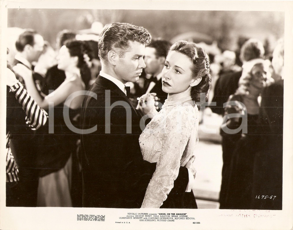 Fotografia d epoca originale 1948 ANGEL ON THE AMAZON Ballo tra Richard CRANE e Vera RALSTON Foto di scena 1