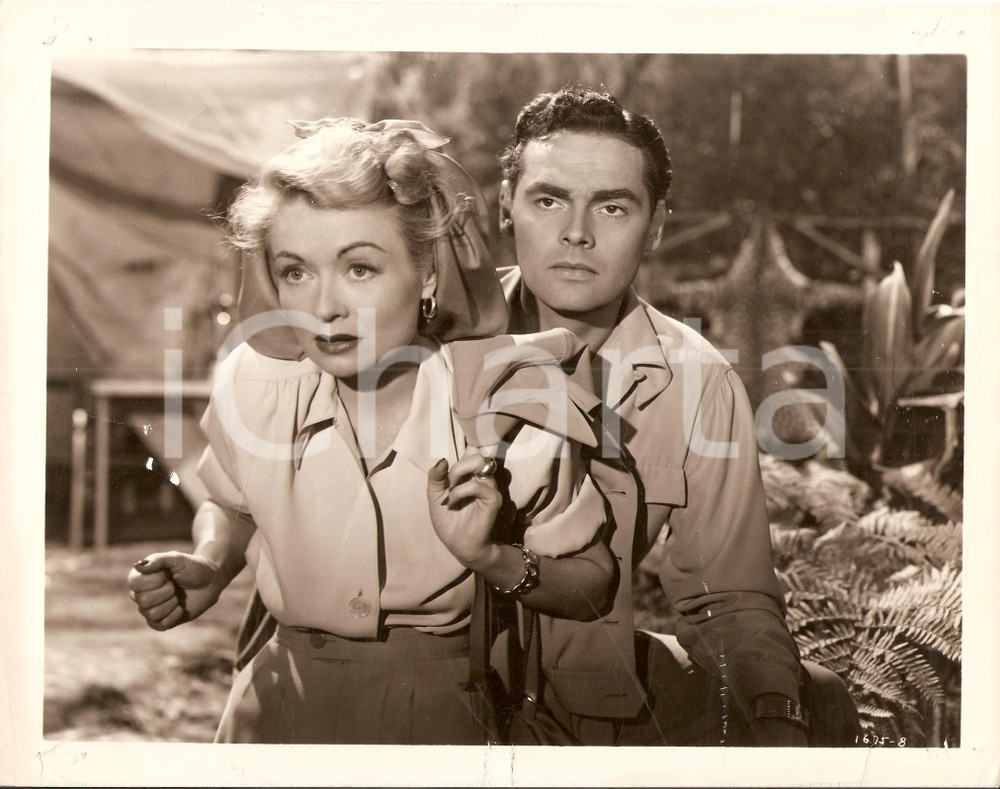 Fotografia d epoca originale 1948 ANGEL ON THE AMAZON Constance BENNETT Walter REED Foto di scena 1