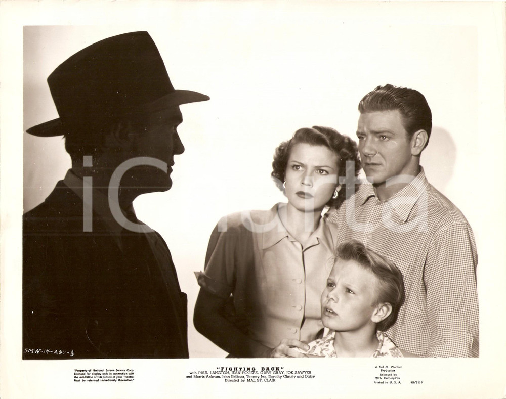 Fotografia d epoca originale 1948 FIGHTING BACK John KELLOGG Paul LANGTON Gary GRAY Jean ROGERS Foto di scena 1