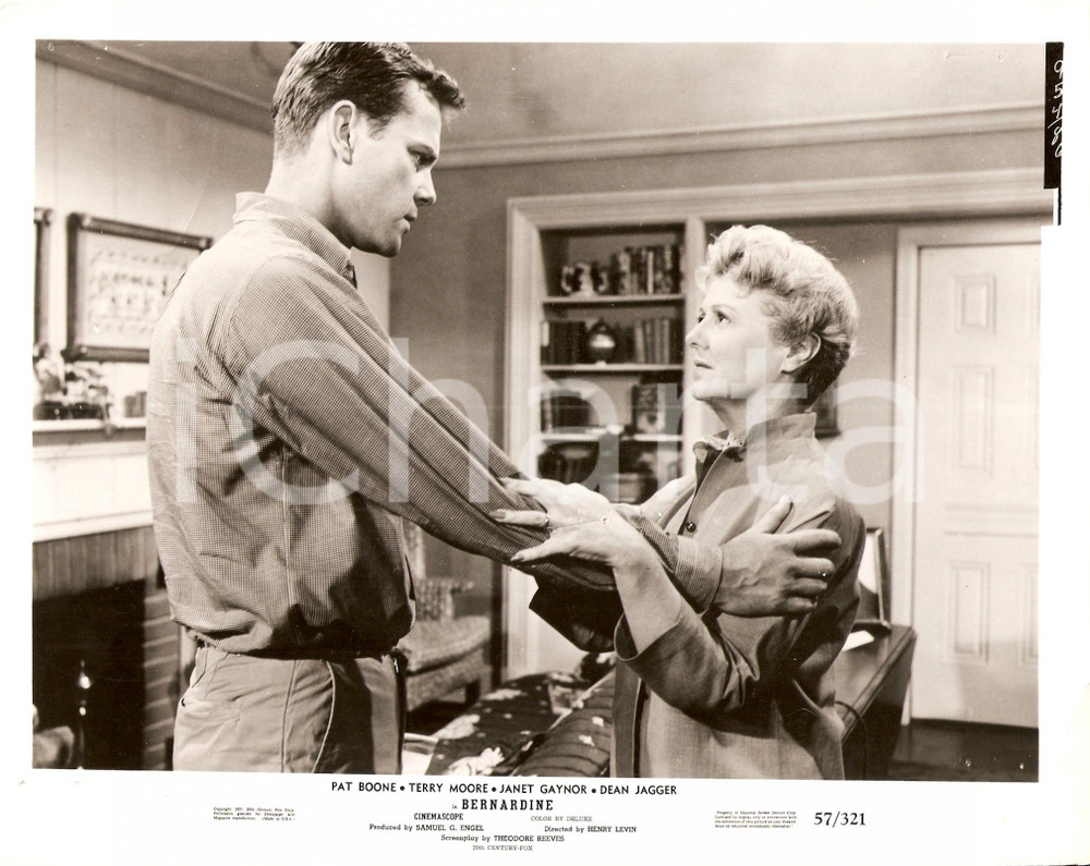 Fotografia d epoca originale 1957 BERNARDINE Dick SARGENT Janet GAYNOR nel film di Henry LEVIN Foto di scena 1