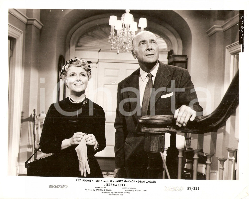 Fotografia d epoca originale 1957 BERNARDINE Janet GAYNOR Dean JAGGER Regia di Henry LEVIN Foto di scena 1