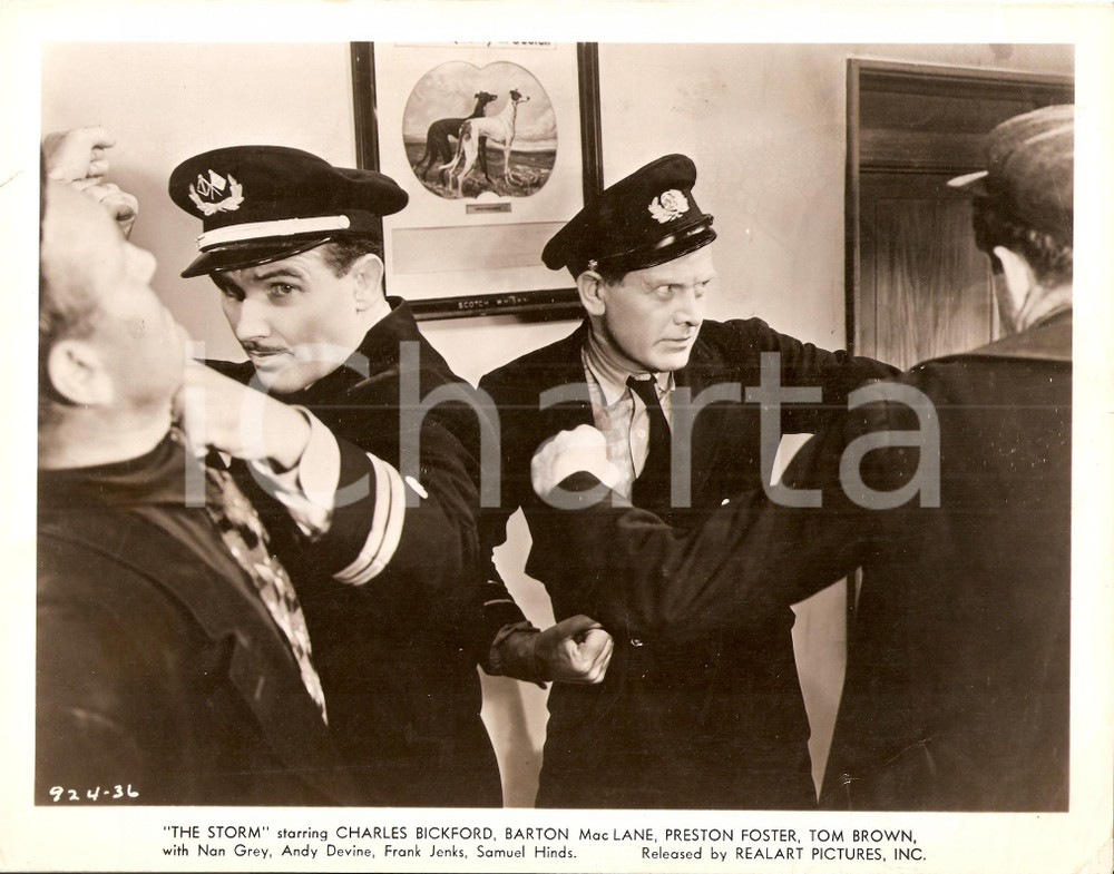 Fotografia d epoca originale 1938 THE STORM Rissa a bordo della nave per Charles BICKFORD Foto di scena 1
