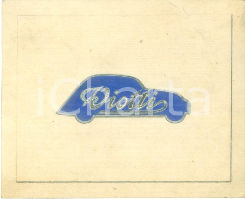 Stampa, bozzetto originale 1935 ca MILANO Carrozzeria VIOTTI Bozzetto DISEGNATO A MANO per medagliette 1