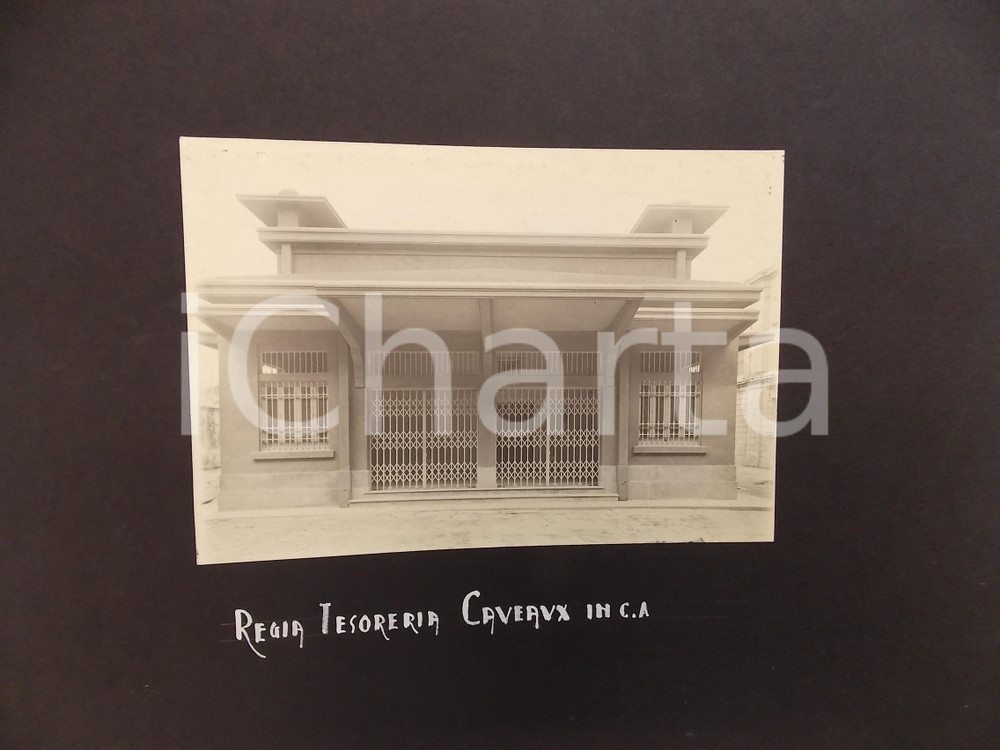 Fotografia d epoca originale 1920 ca BANGKOK Regia Tesoreria  Nuovo caveau in cemento armato  Foto RARA 1