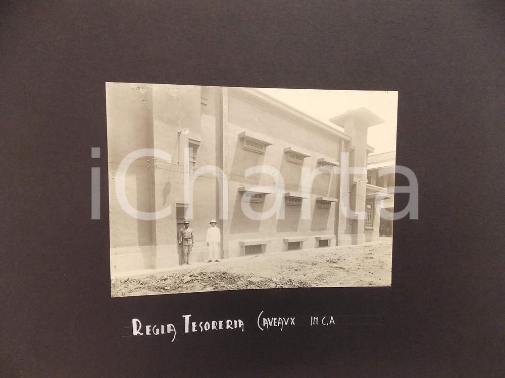 Fotografia d epoca originale 1920 ca BANGKOK Regia Tesoreria  Nuovo caveau in cemento armato  Foto ANIMATA 1