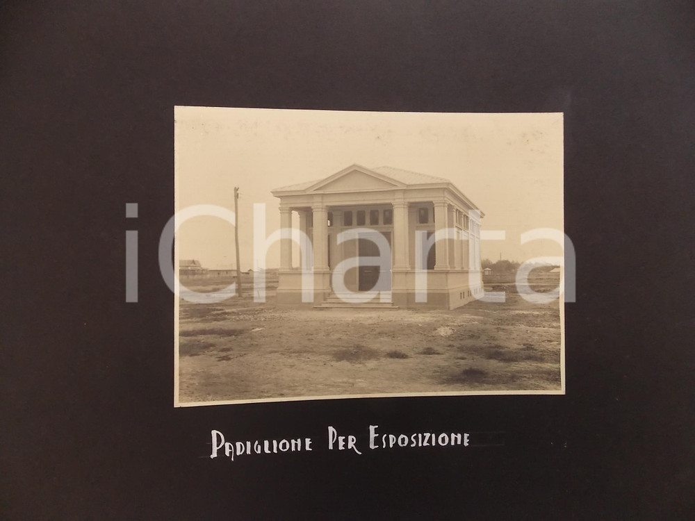 Fotografia d epoca originale 1920 ca BANGKOK THAILANDIA Nuovo padiglione per esposizione Foto ARCHITETTURA 1
