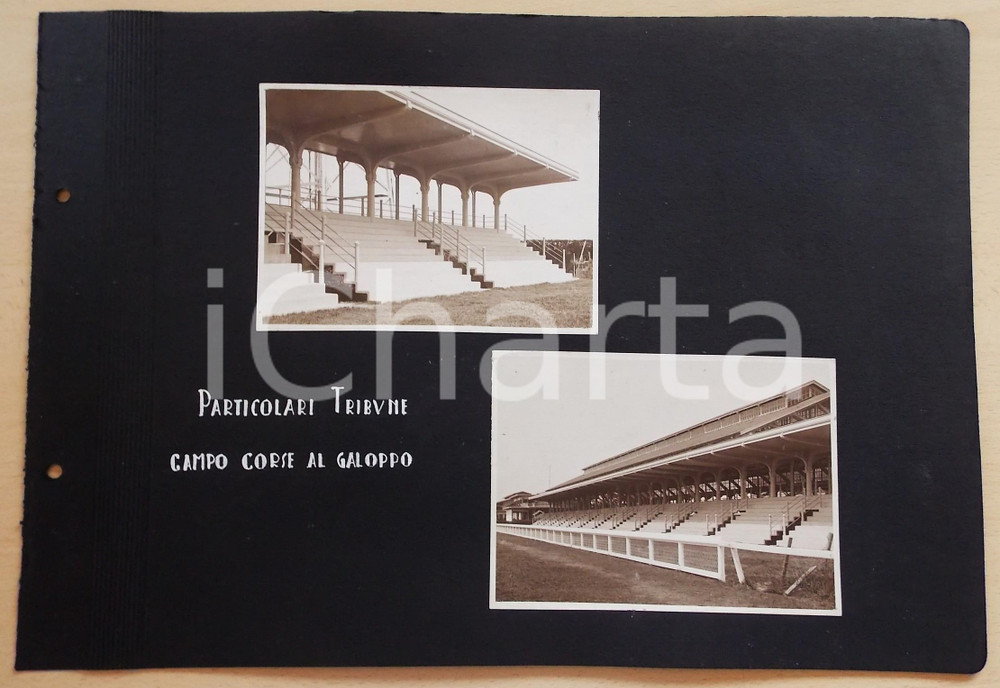 Fotografia d epoca originale 1920 ca BANGKOK Ippodromo  Campo corse galoppo  Tribune Lotto 2 foto RARE 1