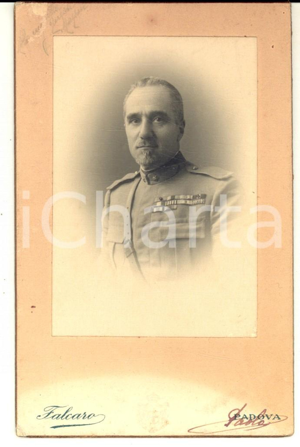 Fotografia d epoca originale 1922 REGIO ESERCITO Ritratto del tenente generale Paolo CORNARO Foto FALCARO 1