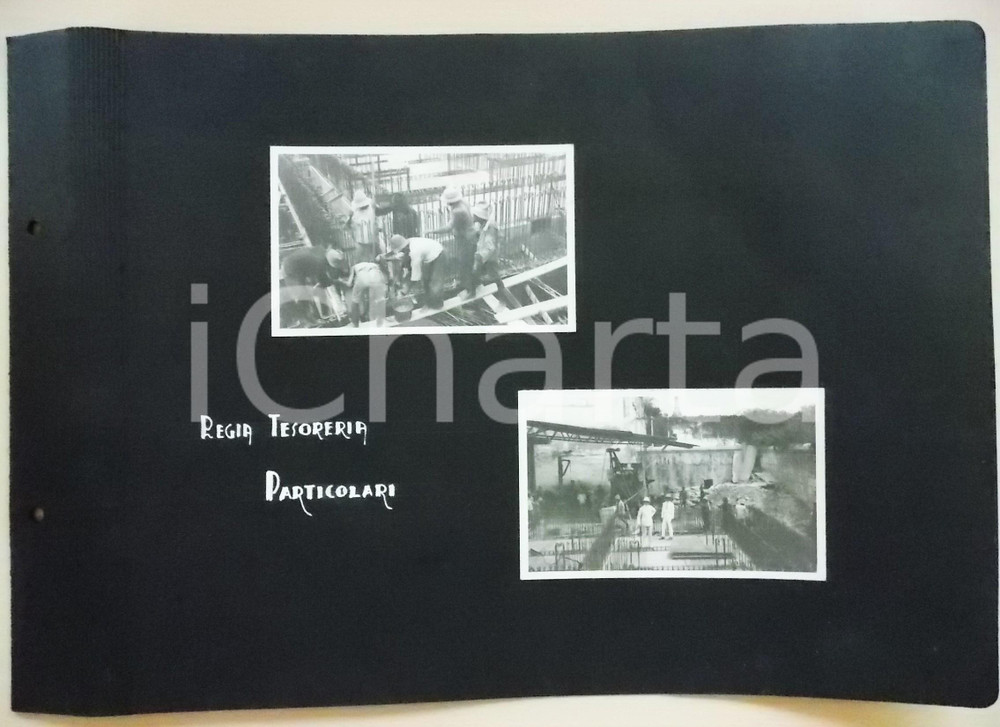 Fotografia d epoca originale 1920 ca BANGKOK Regia Tesoreria  Particolari del cantiere 2 Foto RARE 1