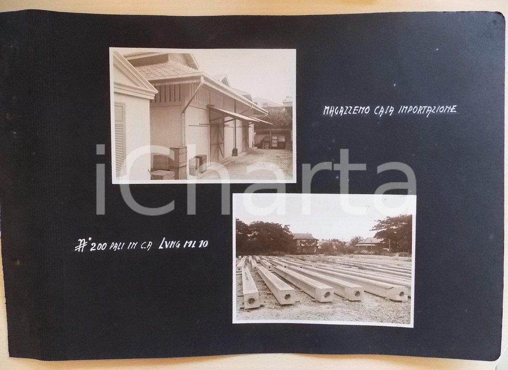Fotografia d epoca originale 1920 ca BANGKOK THAILANDIA Magazzino casa d importazione 2 Foto RARE 1