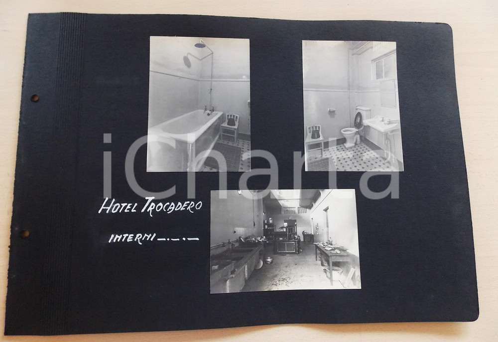 Fotografia d epoca originale 1920 ca BANGKOK THAILANDIA Nuovo Hotel TROCADERO  Interni  Lotto 3 foto RARE 1