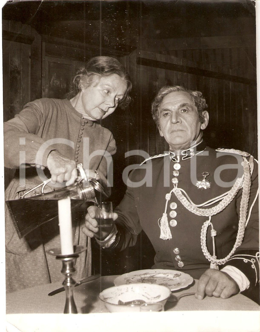 Fotografia d epoca originale 1957 SALZBURG FESTIVAL Attila HORBIGER Adrienne GESSNER at Landestheater Foto 1