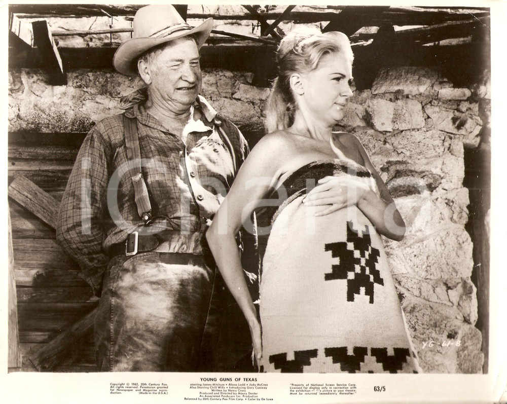 Fotografia d epoca originale 1962 YOUNG GUNS OF TEXAS Chill WILLIS Barbara MANSELL Movie by Maury DEXTER Foto 1