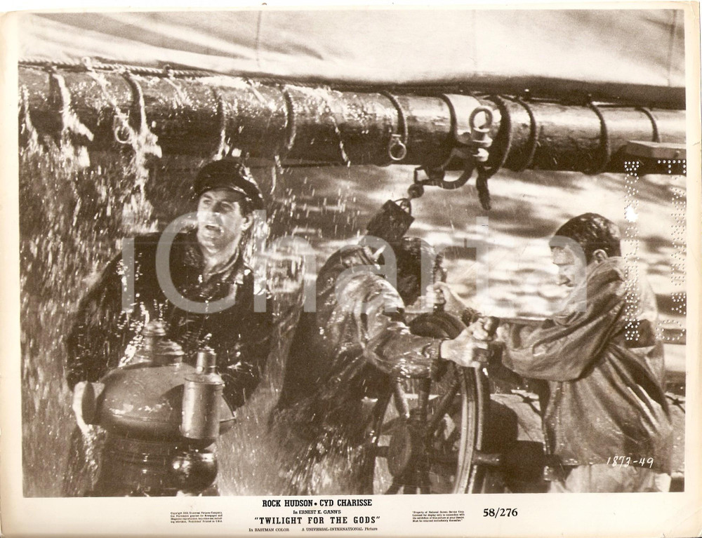 Fotografia d epoca originale 1958 TWILIGHT FOR THE GODS Rock HUDSON Movie by Joseph PEVNEY Foto 1