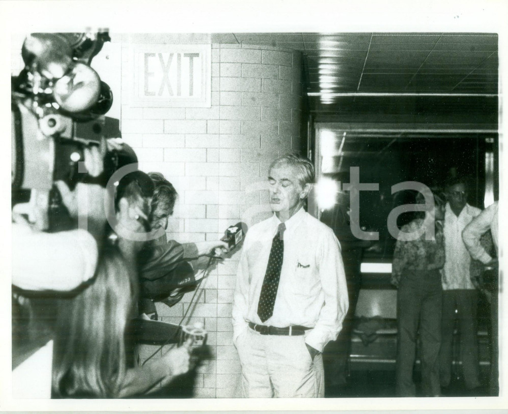 Fotografia d epoca originale 1979 NEW YORK USA Orville SCHELL intervistato su Alexander GODUNOV Fotografia 1