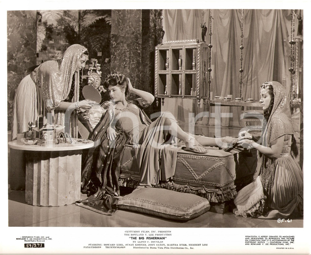 Fotografia d epoca originale 1959 BIG FISHERMAN Martha HYER con odalische Regia di Frank BORZAGE Foto 1