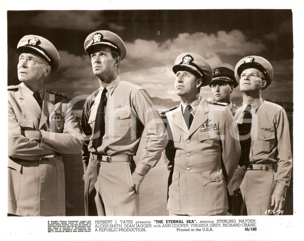 Fotografia d epoca originale 1955 ETERNAL SEAS Sterling HAYDEN Dean JAGGER Frank FERGUSON John H. AUER Foto 1
