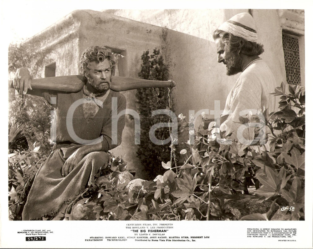 Fotografia d epoca originale 1959 BIG FISHERMAN Howard KEEL Regia Frank BORZAGE Foto 25 x 20 cm 1