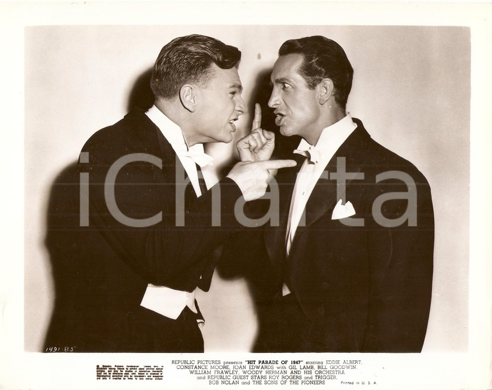 Fotografia d epoca originale HIT PARADE OF 1947 Eddie ALBERT Gil LAMB Litigio Regia Frank McDONALD Foto 1