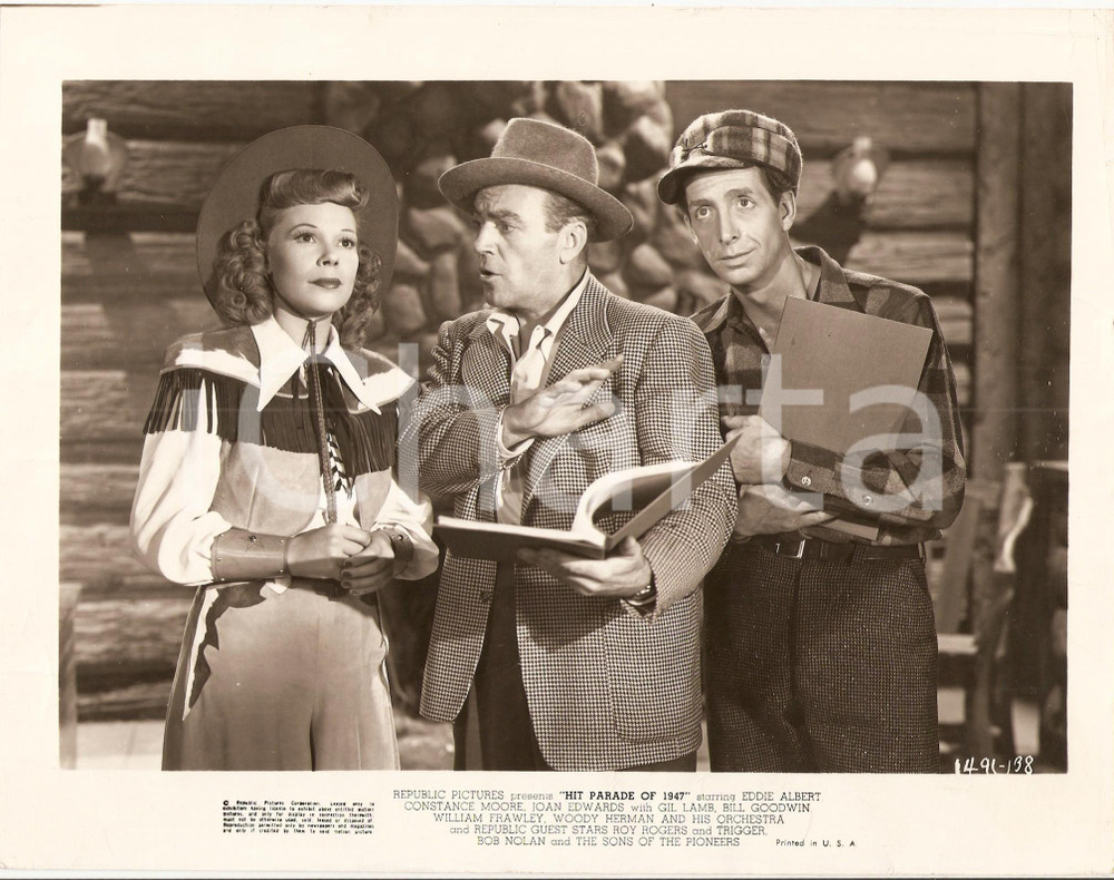 Fotografia d epoca originale HIT PARADE OF 1947 Cowgirl Joan EDWARDS Gil LAMB Richard LANE Foto 1