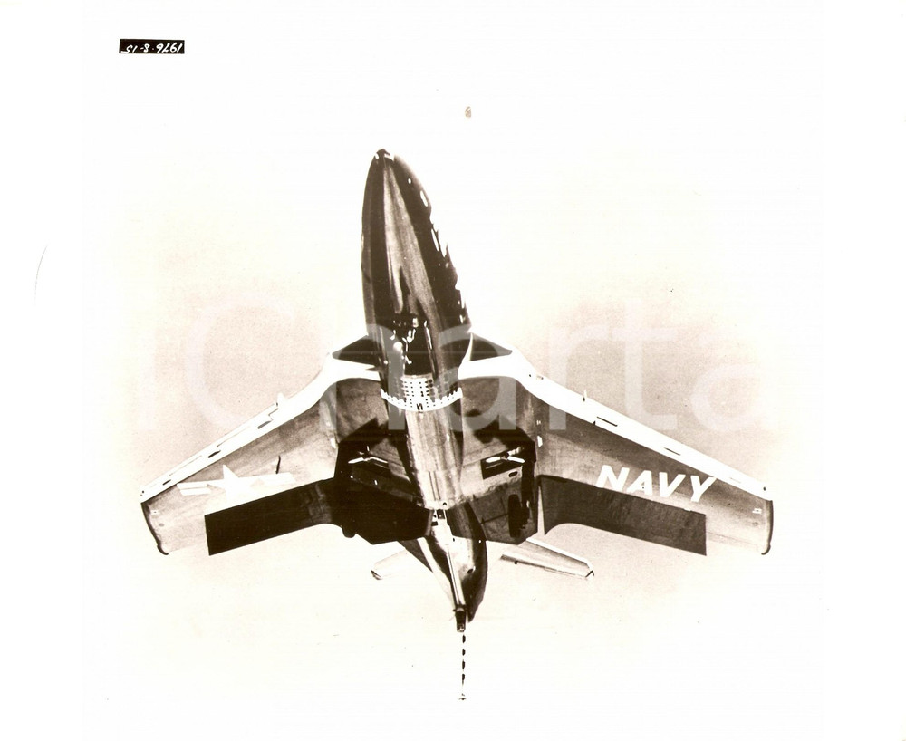Fotografia d epoca originale 1955 ETERNAL SEAS Caccia F9F in decollo Regia di John H. AUER Foto 1