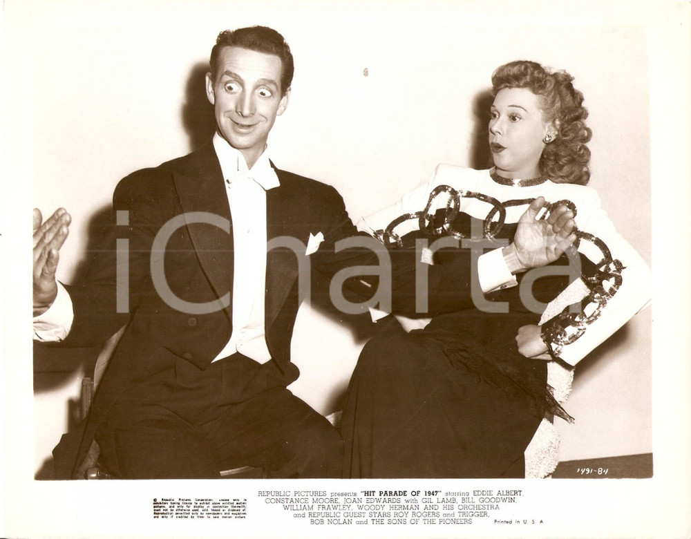 Fotografia d epoca originale HIT PARADE OF 1947 Joan EDWARDS Gil LAMB Regia di Frank McDONALD Foto 1